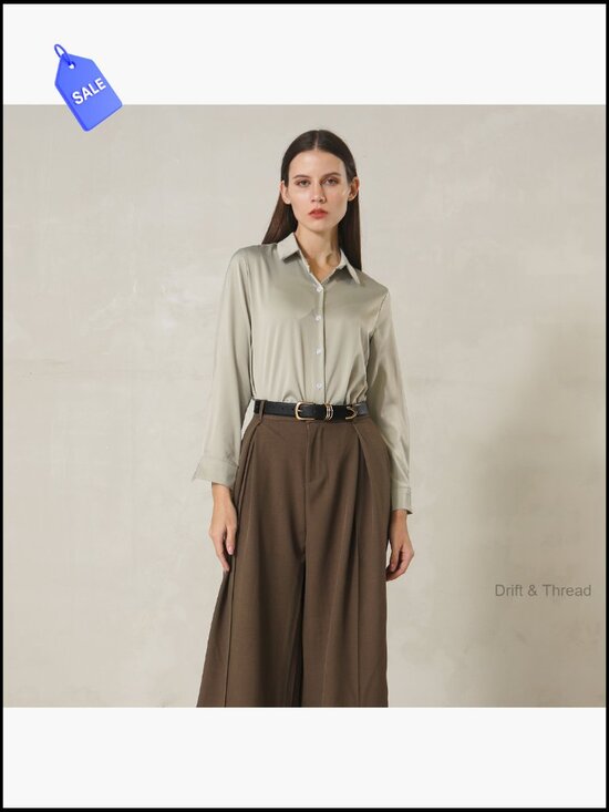 Faux Leather Waist Belt with Gold Buckle - Medium main image 6